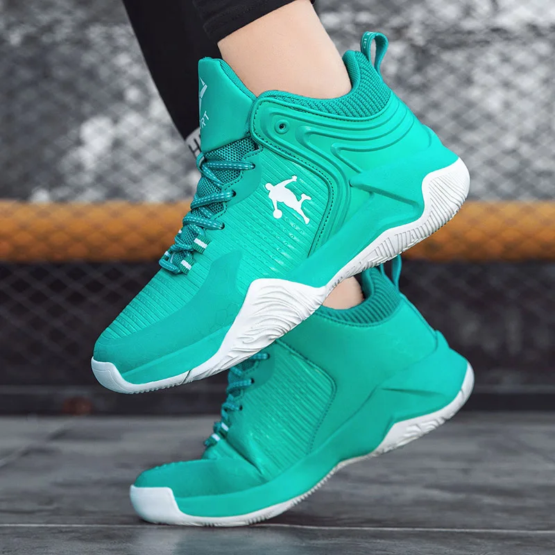 Brand Professional Men's Basketball Shoes Women's Basketball Sneakers Non-slip High-top Couple Breathable Training Shoes 35-45