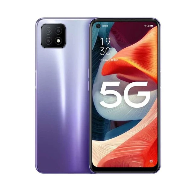OPPO A73 5G smartPhone firmware mondial MTk dimension 720 4030mAh batterie google play caméra arrière 16MP téléphone utilisé 4