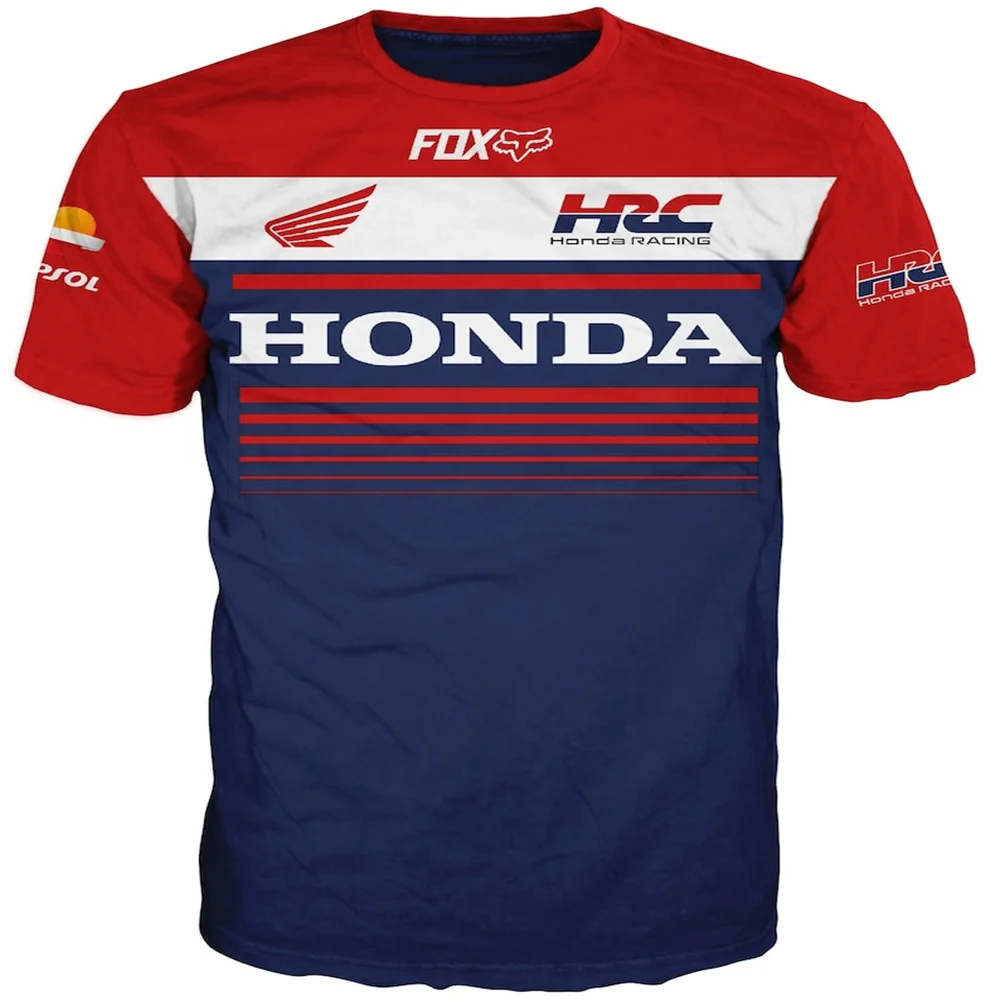 2025 Honda HRC motorcycle, racing team uniform T-shirt summer