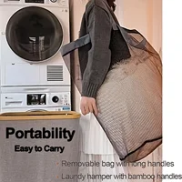 2 Recycling Bin Tote Bags, 100l, Dirty Clothes Basket Laundry Bag, Can Be Used With Bamboo Recycling Bin, Laundry Basket, Nylon 2