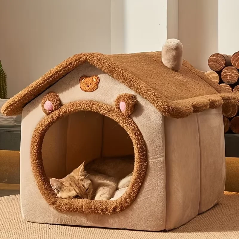 Pet Bed Cat And Dog House Nest Four-season Removable Washable For Small Dogs Cats