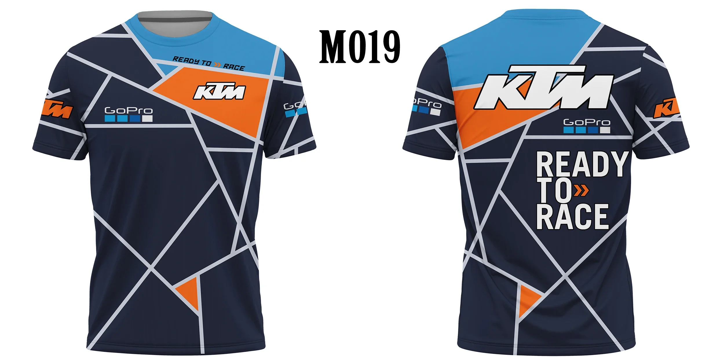 thumbnail image 1 of Camisetas del equipo de carreras KTM, traje de tela de alta calidad, ligeras y transpirables, cuello redondo, manga corta, camisetas populares para hombres y mujeres, 1 of 4