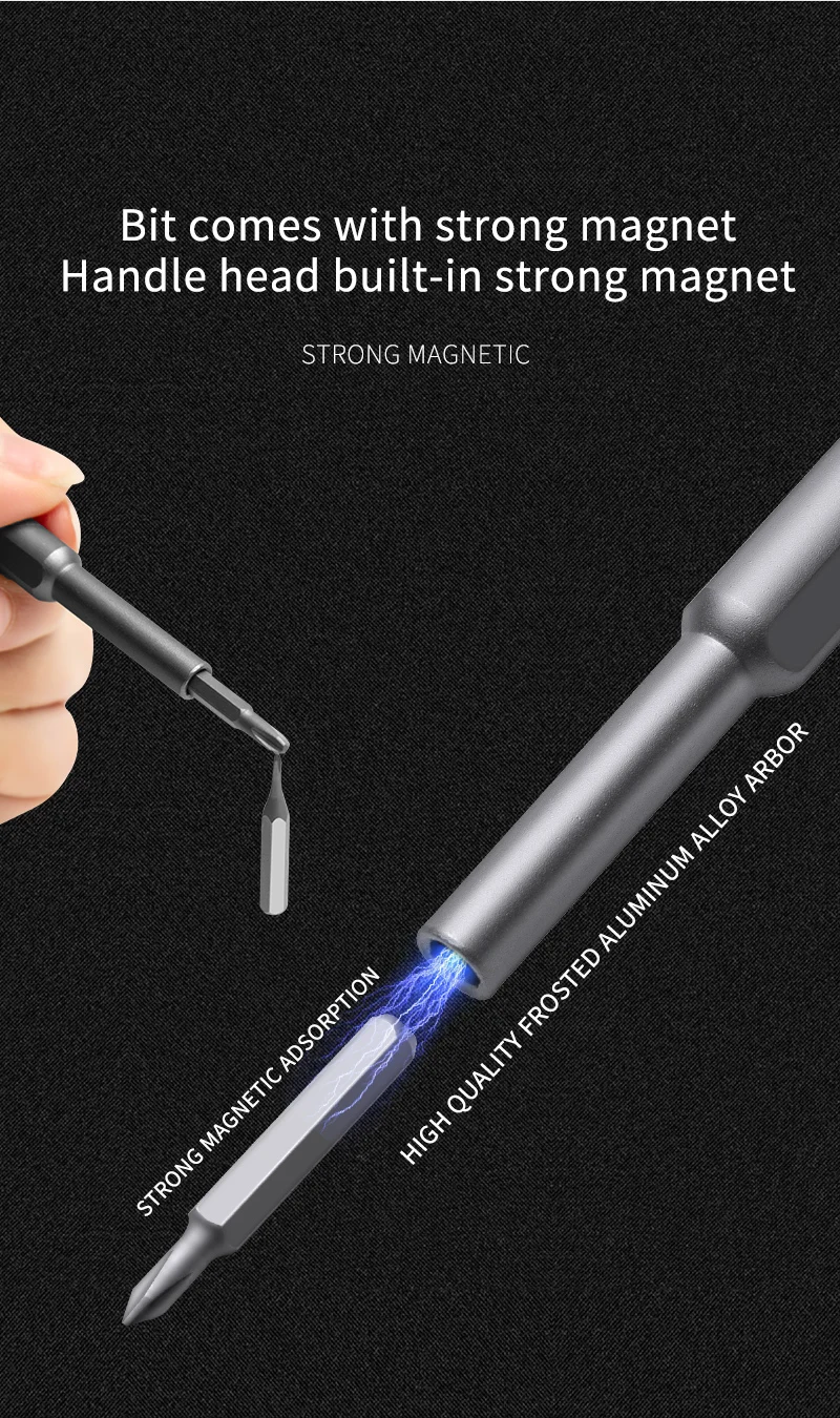 Set cacciaviti di precisione 25 in 1 kit attrezzi magnetici_voghion.com