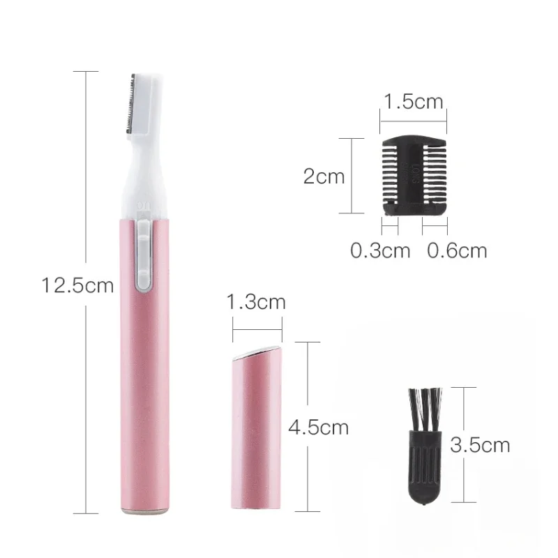 Electric Face Eyebrow Scissors Hair Trimmer Mini Portable Women Body Shaver Remover Blade Razor