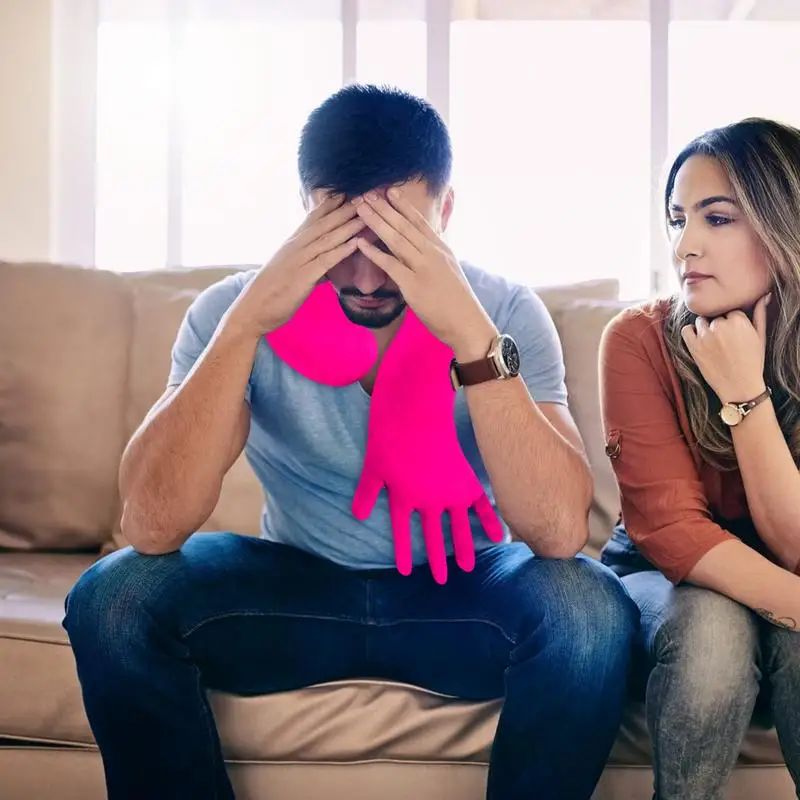 Husband Cuddle Companion Body Hug Boyfriend Palms Shape Soft Cuddle Stuffed Palm Back Cushion Arm Snuggle Companion Pillow For