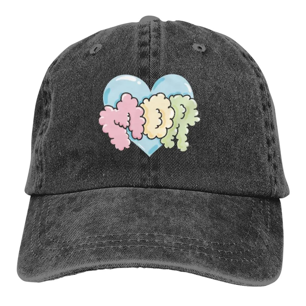 

Потертая Мужская бейсболка Merch Heart Mor, товары для тракера, Снэпбэк кепки, головной убор, забавные кепки для гольфа