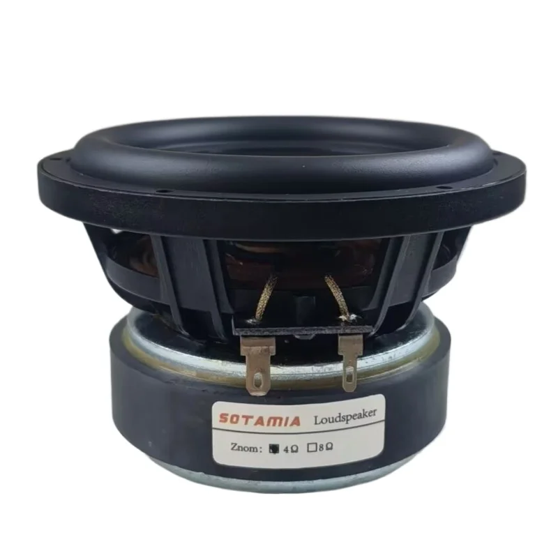 SOTAMIA 1Pcs 4.5 Inch Midrange Bass Power Speaker 4 Ohm 35W Aluminum ABS Audio Woofer Sound Speaker Home Hifi Music Loudspeaker