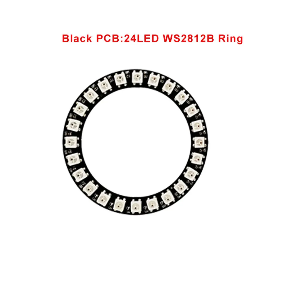 24Led Ring Black PCB