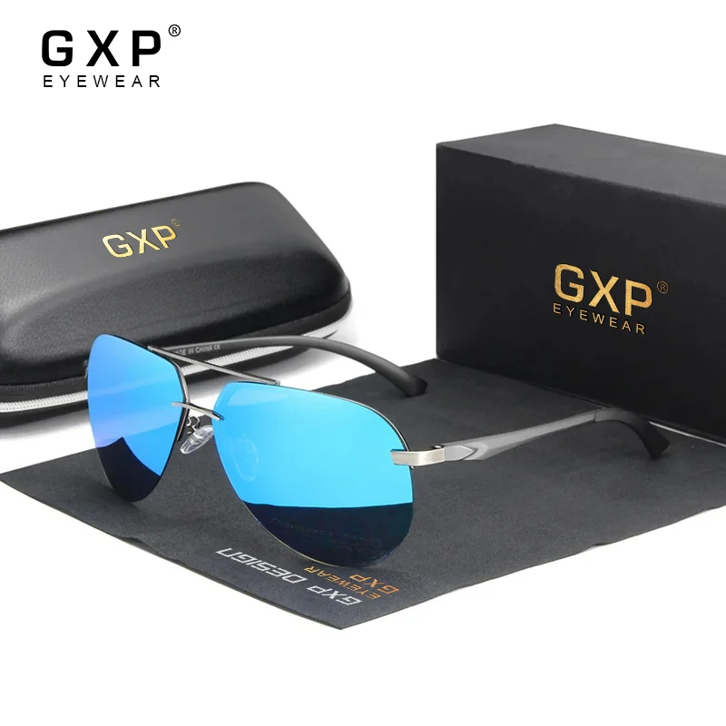 GXP 남녀공용 편광 선글라스, 오리지널 박스, 디자이너 하이 퀄리티 레저 안경, 휴일 낚시 운전용