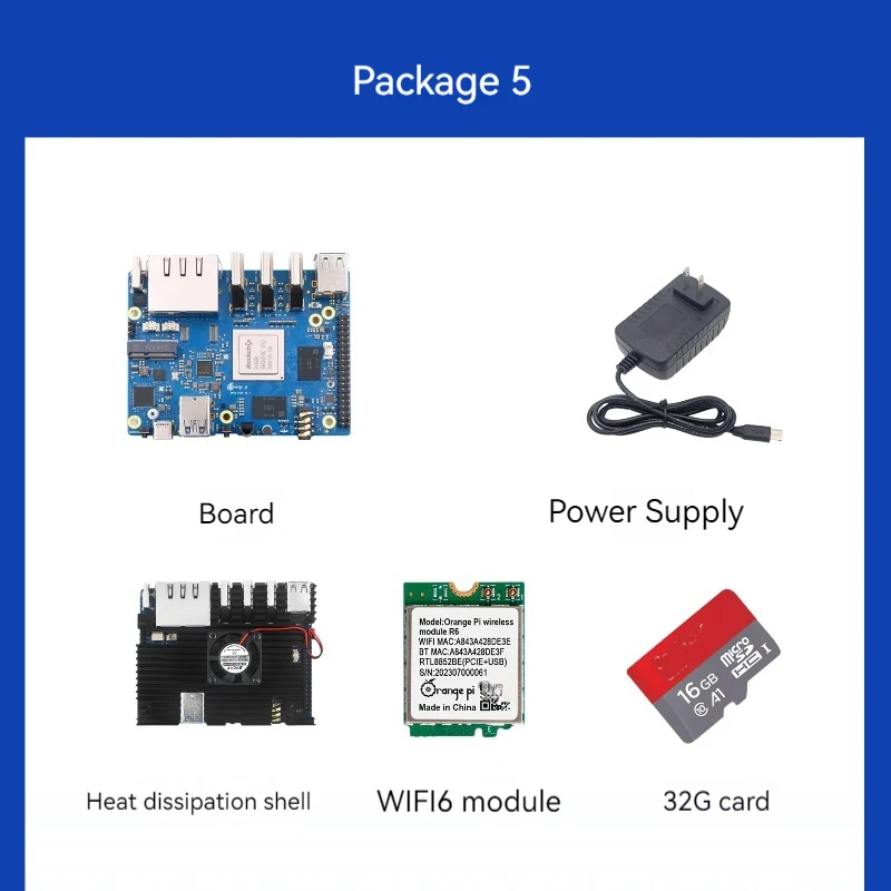 thumbnail image 1 of Orange Pi 5 Plus Single Board Computer RK3588 PCIE Module External WiFi-BT SSD 8K Orange Pi5 Plus Demo Development Board, 1 of 5