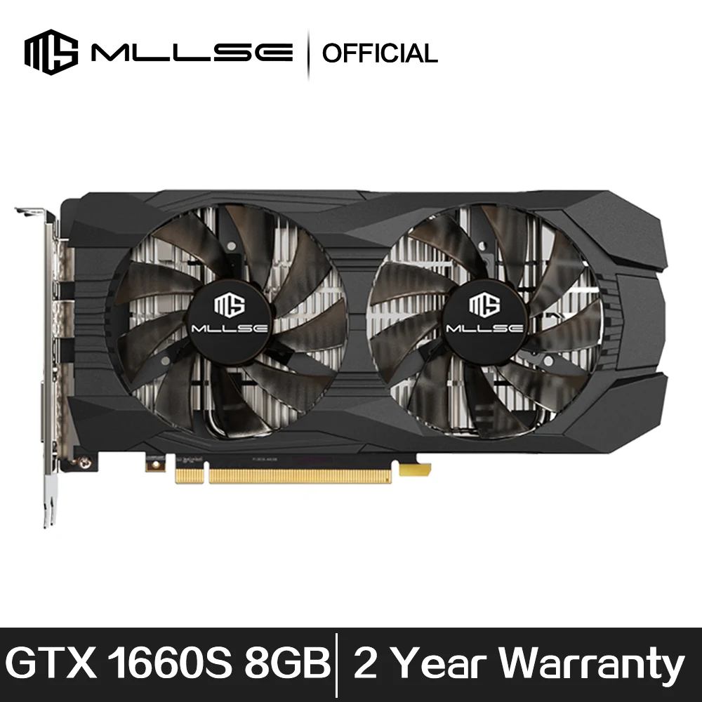 Mllse Nuovo Gtx 1660 Super 1660 Ti Placa De Videogioco Gpu 6Gb Gddr6 192Bit 8Pin Pci-E 3.0 Gtx 1660 S 1660Ti Scheda Grafica Di Gioco