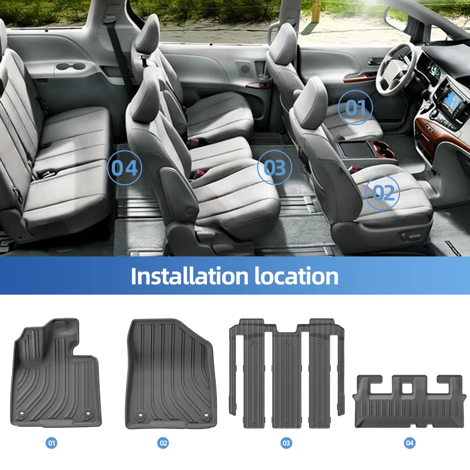 Ruiya per Dacia Sandero 3/Sandero Stepway 3 III 2021-2024 Tappetini per bagagliaio, Tappetini Stepway TPE Tappetino protettivo Antipolvere Originale 3D tappetino bagagliaio Accessori Stepway