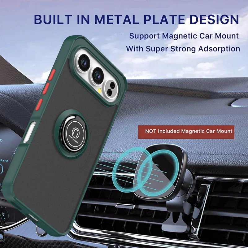 Rotatable Bracket Case with Finger Ring Car Holder Cover