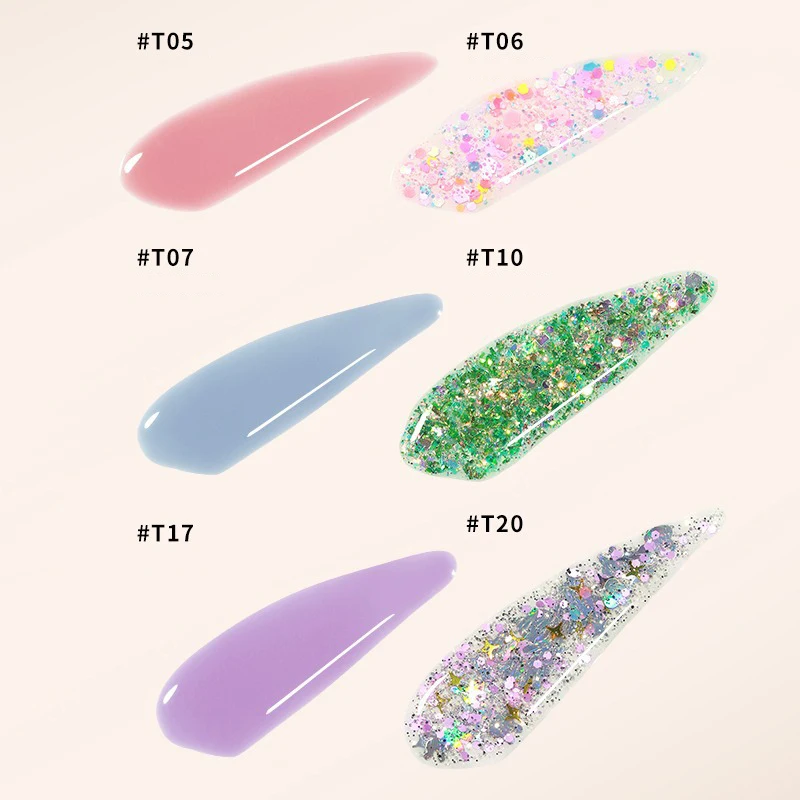 Nail Polish Pretty Colorful Glitter Reflective Candy Color Semi Permanent UV Polish Nails Art Manicure Jelly Glue