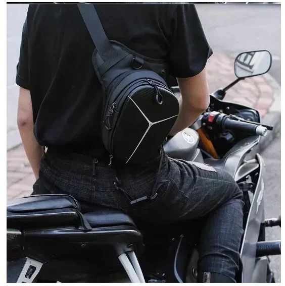 남성용 오토바이 레그 사이드 백, EVA 하드 쉘, 남성용 휴대폰 허리 팩, 오토바이 드롭 레그 백, 패니 팩 벨트 범 3, 오토바이 가방