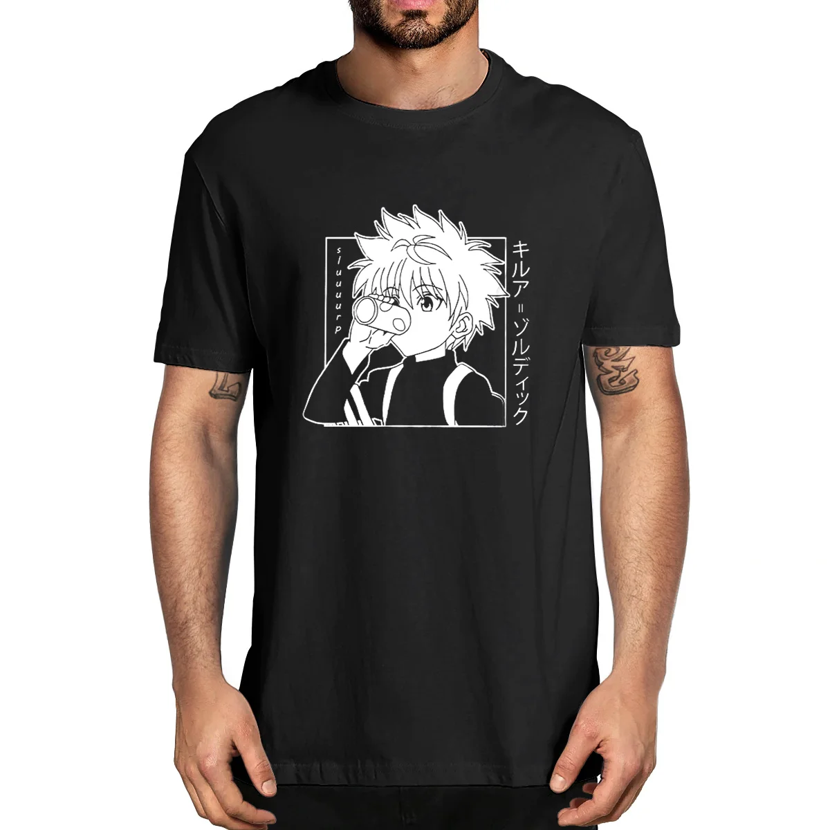 

Unisex Cotton Kawaii Hunter X Hunter Tshirt Killua Zoldyck Summer Men's Novelty T-Shirt Harajuku Streetwear Women Anime Mang Tee
