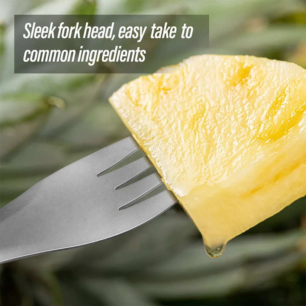 Titanium Spork Spoon 2-in-1 Ultralight Cookware Portable Fork Knife Outdoor Camping Picnic Hiking Travel Eco-Friendly Flatware camping cutlery portable tableware camping cookware portable cutlery titanium tableware