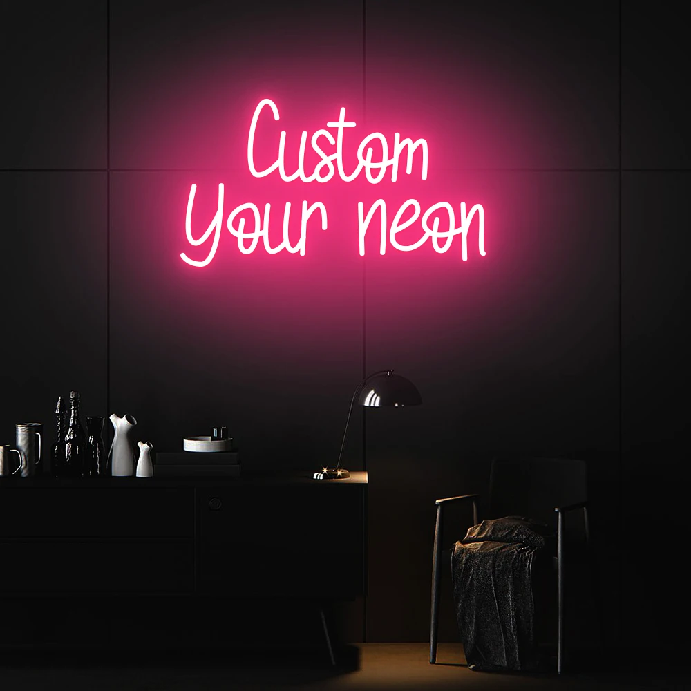 Personalized Neon Signs Custom Light Letter Wall Decoration Neon Led Flexible Christmas Birthday Wedding Room Decor Custom Neon