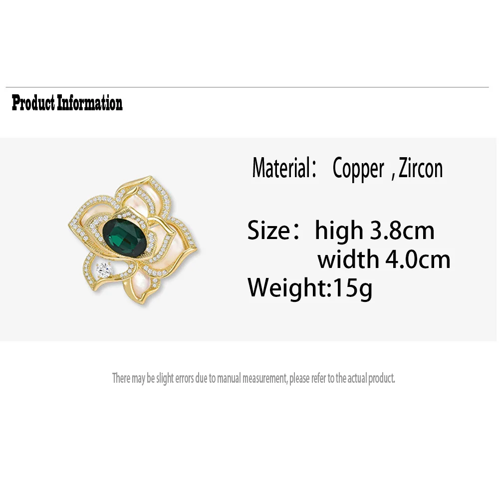 Women Elegant Large Full Crystal Flower Luxury Brooches Badges Lady Casual Party Banquet Shiny Boutique Pins Accessories Corsage