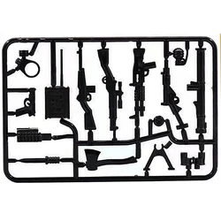 Beige Military Weapon Box Building Block Accessories (Multicolor)