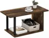 Basic Home Living Coffee Table, Amber Pine/Black 5