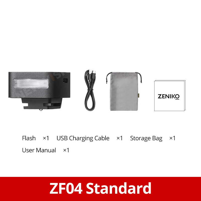 ZENIKO ZF04/ZF08 ミニカメラフラッシュスピードライト 6500K 標準ホットシューマウント Sony Canon Nikon Olympus DSLR カメラ屋外用