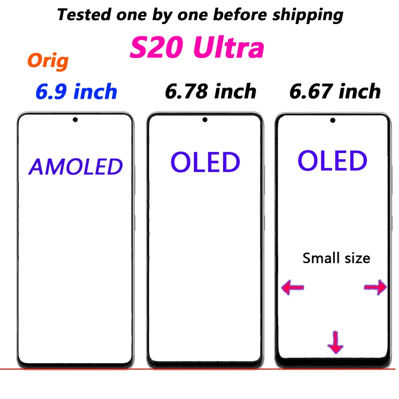  ÷ ġ ũ Ÿ , Ｚ  S20 Ʈ G988 G988F 5G LCD, A +++ ũ S20 Ʈ OLED, ǰ
