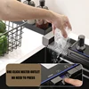 304 Stainless Steel Waterfall Kitchen Sink Large Single Slot Integrated Digital Display Faucet Set Soap Dispenser Cup Washer 6