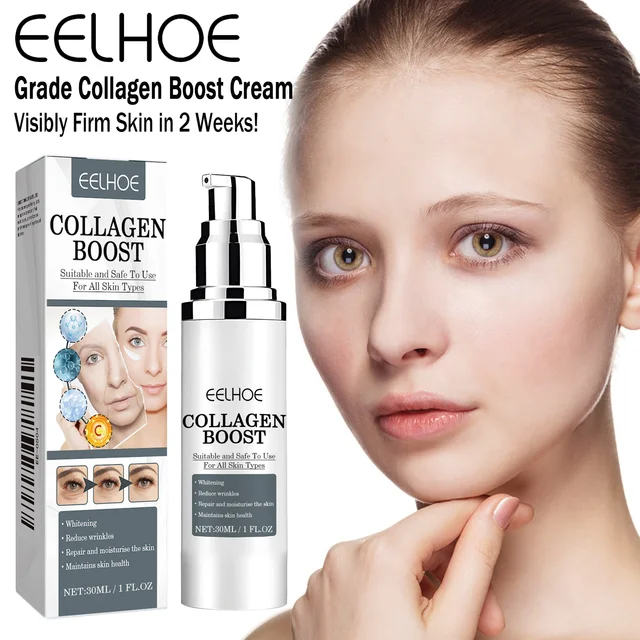 Collagen Face Cream Anti Aging Wrinkle Reduction Moisturizer for Women Firming & Lifting Cream to Brighten Skin Ton 30ml