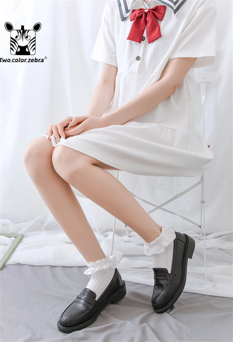 Summer Thin Section Lolita Maiden Sweet Wind Solid Color Aldult Sock Lace Clothing Accessories Twisted Low-cut Daily Necessities