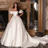 SoDigne Vintage Satin A Line Wedding Dress Off the Shoulder Elegant Modern Customized Women Bridal Dress Vestidos De Novia 3