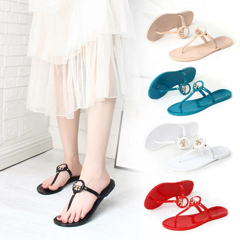 2022 New Style Crystal Summer Jelly Shoes Woman Home Slippers Custom Fashion Designer Flip Flops Slides