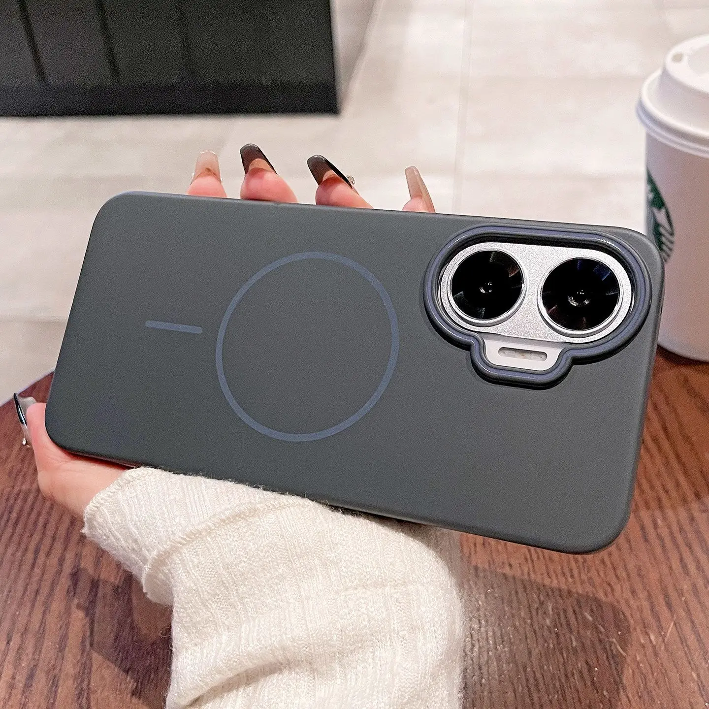 Sleek Magnetic Wireless Charging Protective Back Cover