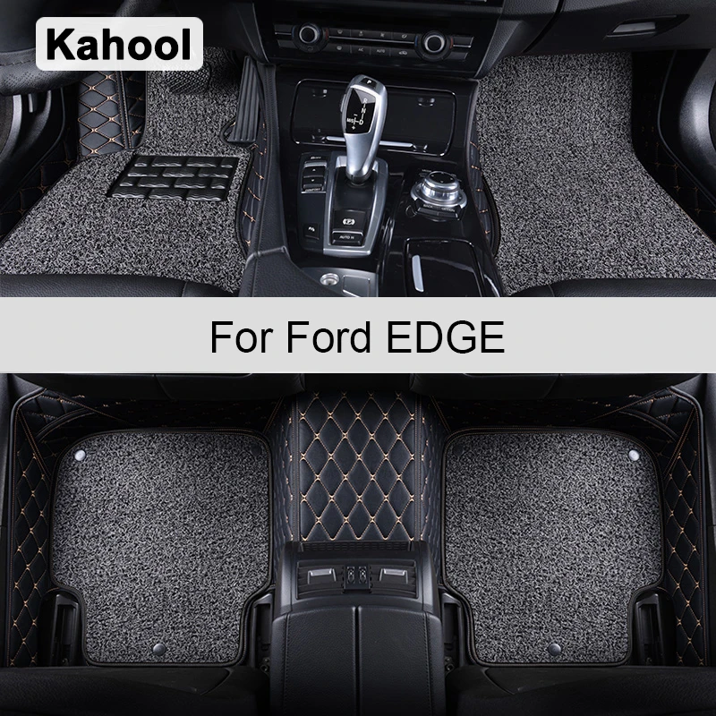 Kahool Car Floor Mats For Ford EDGE 2006 2021 Years Foot Coche