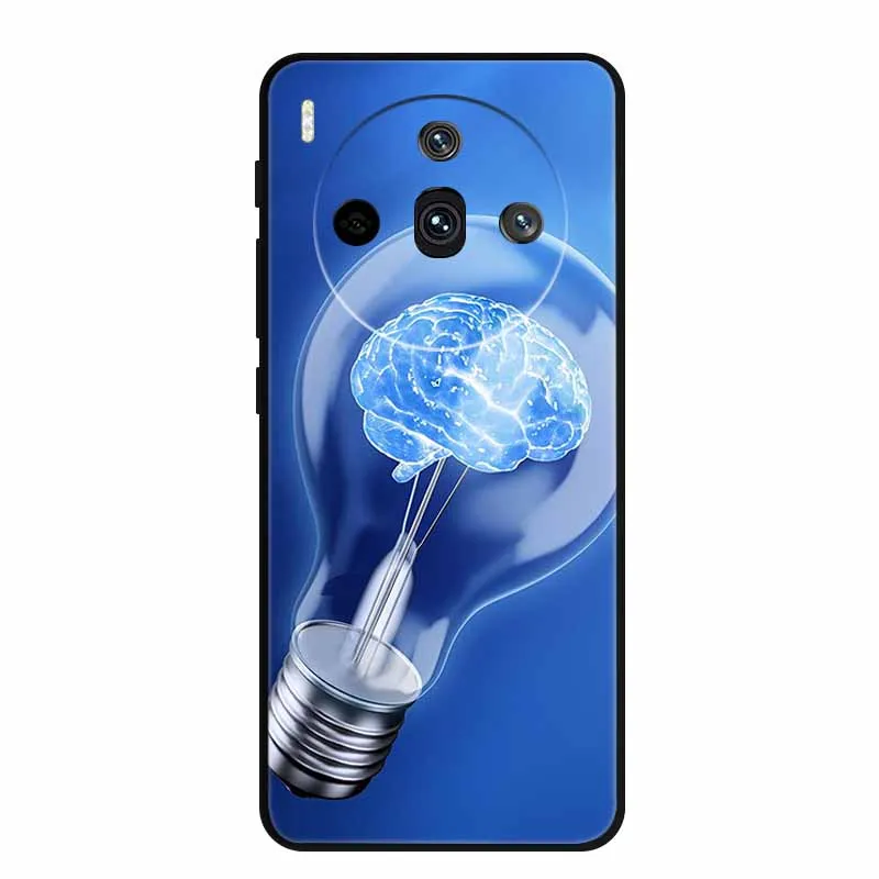 Sleek Black Silicone Fashion Phone Case – 6.78 Soft Back Cover
