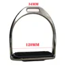 1 Pair 120mm Stainless Steel Horse Stirrup Riding Equipment Equestrian Stirrups Anti-slip Rubber Pad Horse Accessories 2