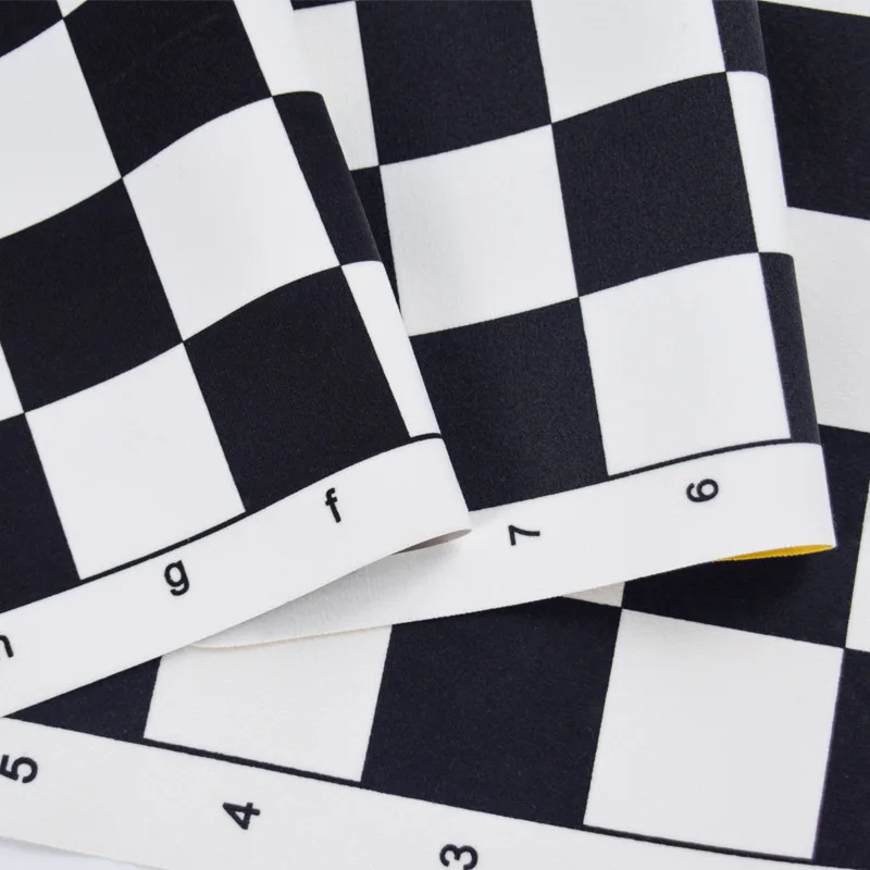 43X43/51X51CM Soft Rollable Leather Tournament Educational Chess Board For Children's/Adult Educational Games foldable chess board folding chess board