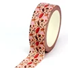 2023 NEW 1PC 10M/Lot Deco Vintage Red Toadstools Washi Tape for Journaling Stickers Adhesive Masking Tape Cute Stationery 1