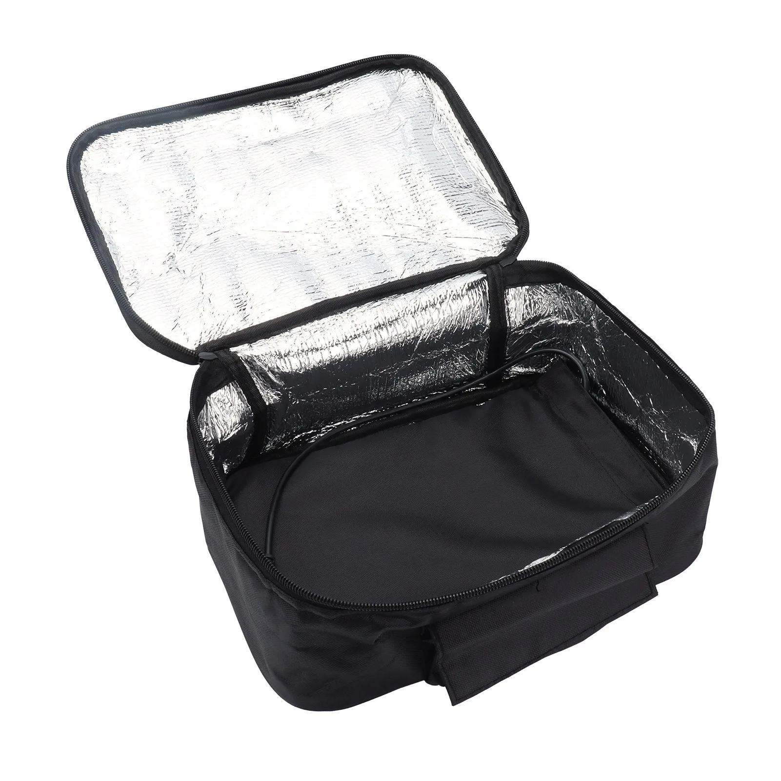 Portable Mini Car Microwave 12V Electric Heated Lunch Box Oven Fast Heating Picnic Box for Travel Camping Food Cooking Black 3