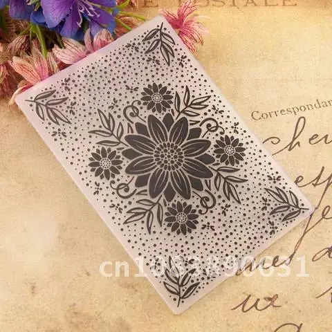 

DIY Plastic Embossing Folders for Flower Print Scrapbooking Paper Craft/Card Making Decoration Supplies