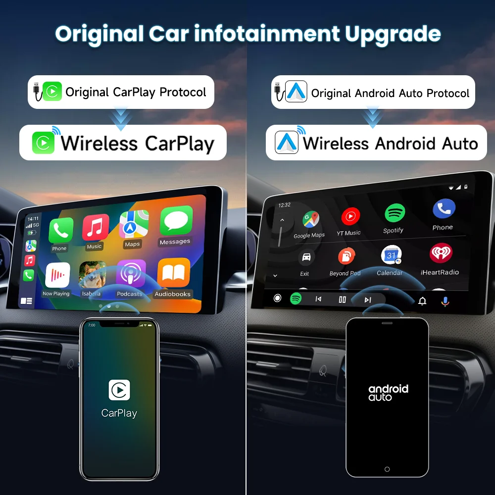 CarlinKit 5.0 & 4.0 - ī÷ ȵ̵ ڵ , OEM  ī÷/ȵ̵ ڵ BLE ̿ ޴ 