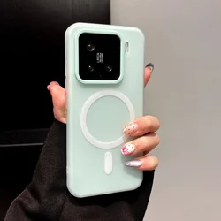 Magnetic Silicone Wireless Charging Phone Case with 2 - in - 1 Jelly Candy Design for Huawei Mate 60 (Mint Green)