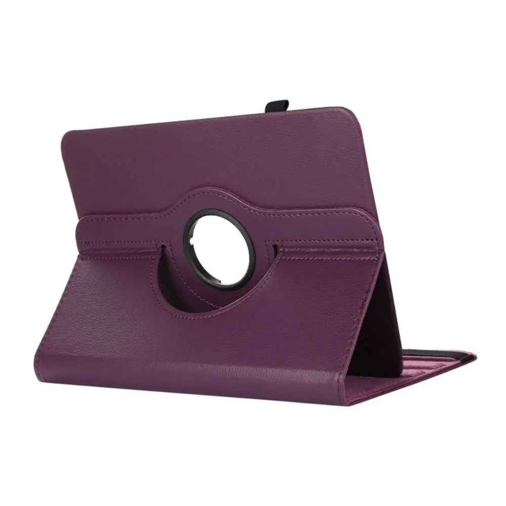 Universal 9-10 Inch Rotatable Tablet Stand Cover - Multi-Angle Viewing, Anti-Scratch PU Leather