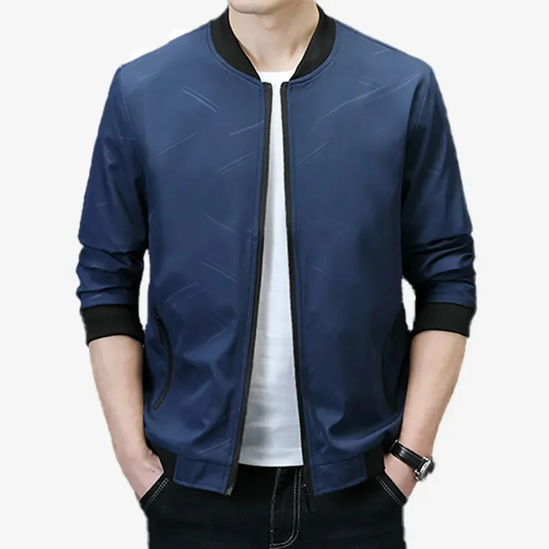 

2023 Spring Autumn Jacket Men Slim Business Coat Thin Casual Solid Color Top Quality Baseball s for Mens Clothing
