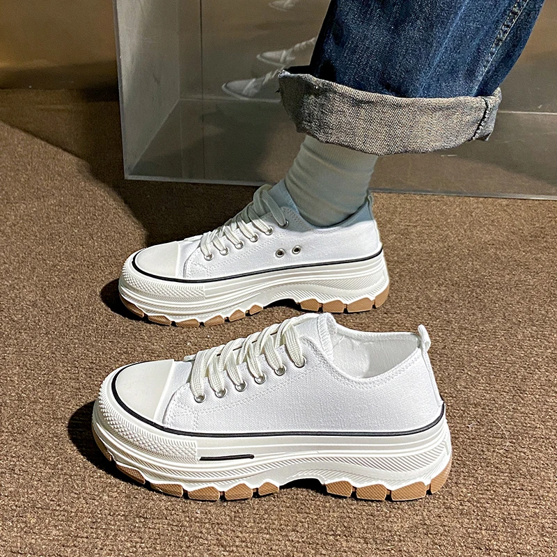 

Sports Shoes Lady All-Match Casual Female Sneakers Clogs Platform Round Toe Autumn Espadrilles For Women Basket New Breathable C