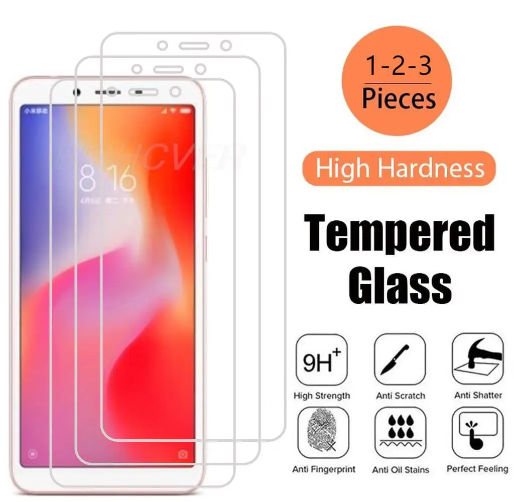 

For Xiaomi Redmi 6 6A 5.45" HD Tempered Glass Protective On M1804C3DG, M1804C3DH, M1804C3DI Phone Screen Protector Film Cover