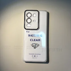 Soft Transparent Silicone Phone Case with Camera Lens Protection for Infinix Note50S 5G (White)