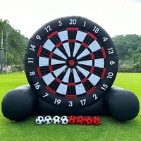 Commercial Outdoor Inflatable Soccer Darts Giant Soccer Darts with Soccer Ball Support Frame for Kick Dartboard Sport Game 2