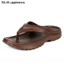 

2022 Summer New Men's Leather Flip-Flops Luxury Brand Designer Original Outdoor Slipper Fashion Casual Beach Slipper Big Size 46