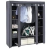 Portable wardrobe Non-woven wardrobe 5 layer 12 grid 150*45*175- gray 4